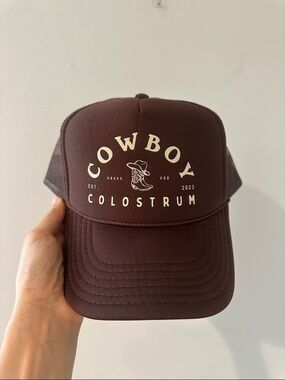 OTTO Brown "Cowboy Colostrum" Trucker Hat